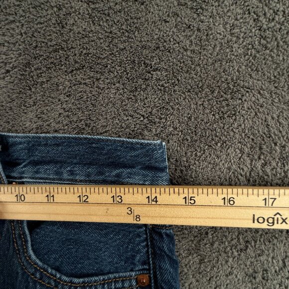 Levi's Premium Ribcage Straight Women 28 Blue Denim Jeans Big E ACTL 29x25 - Picture 14 of 16